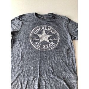 Converse All Star Chuck Taylor T Shirt Gray Woman’s Size Small P3